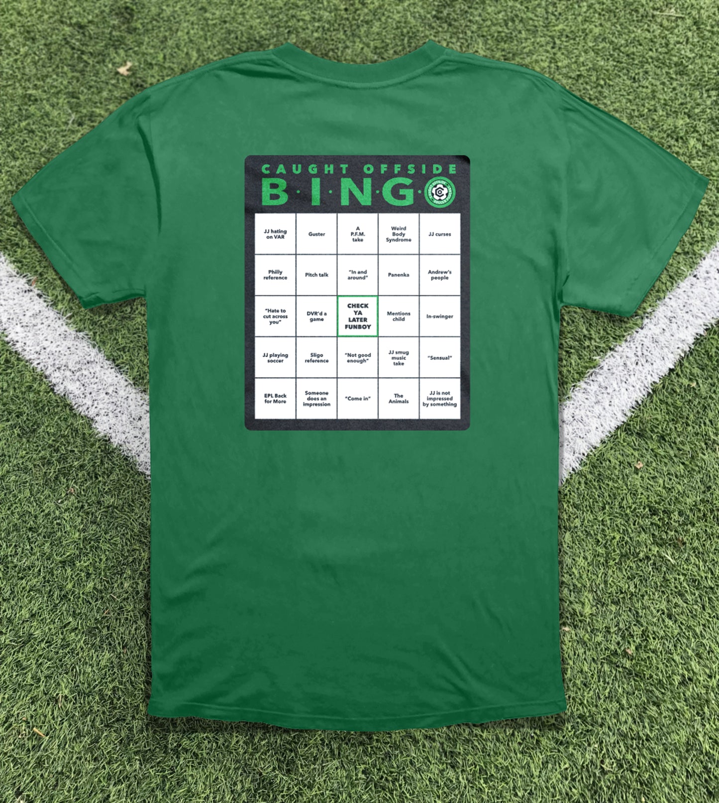 Caught Offside Bingo Shirts!