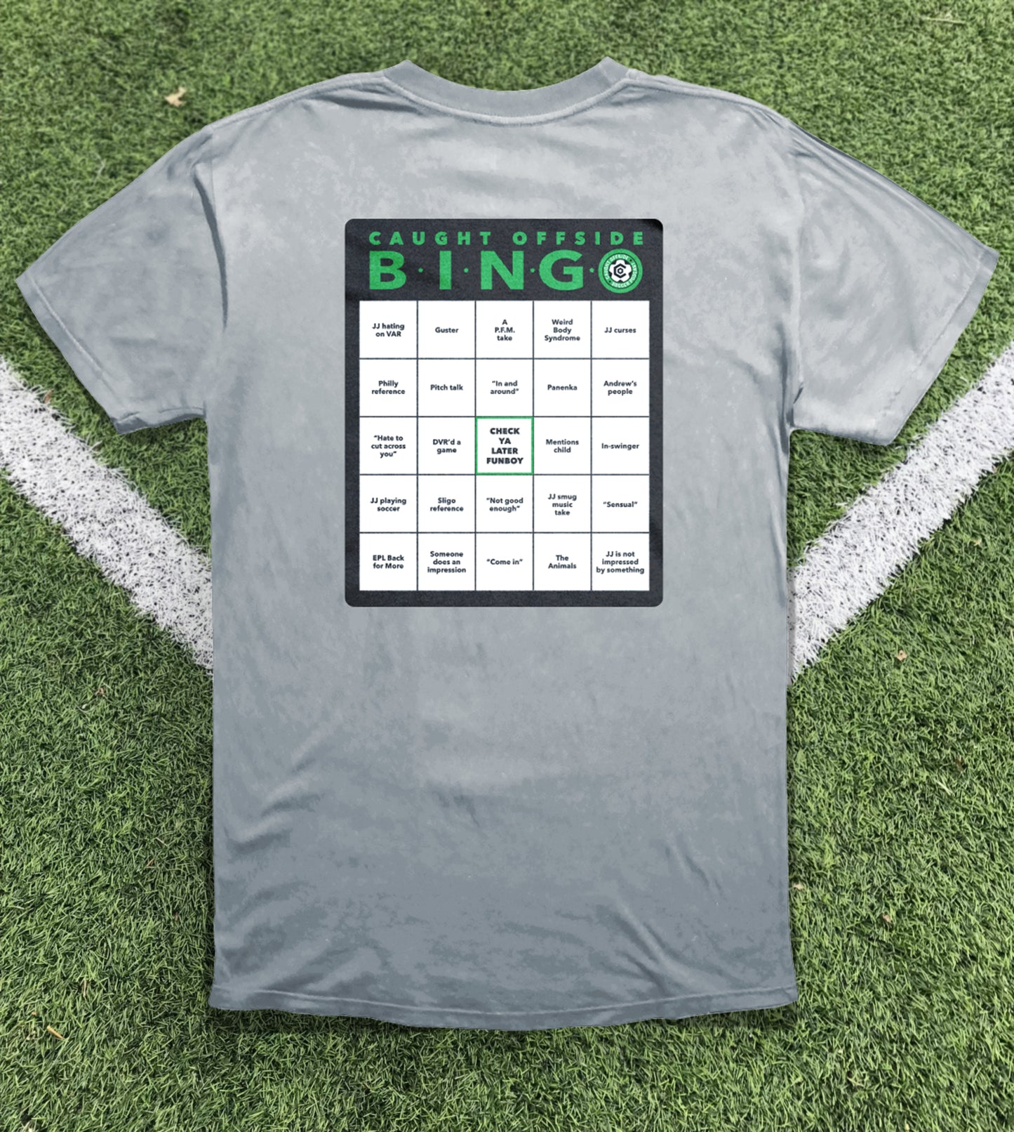 Caught Offside Bingo Shirts!