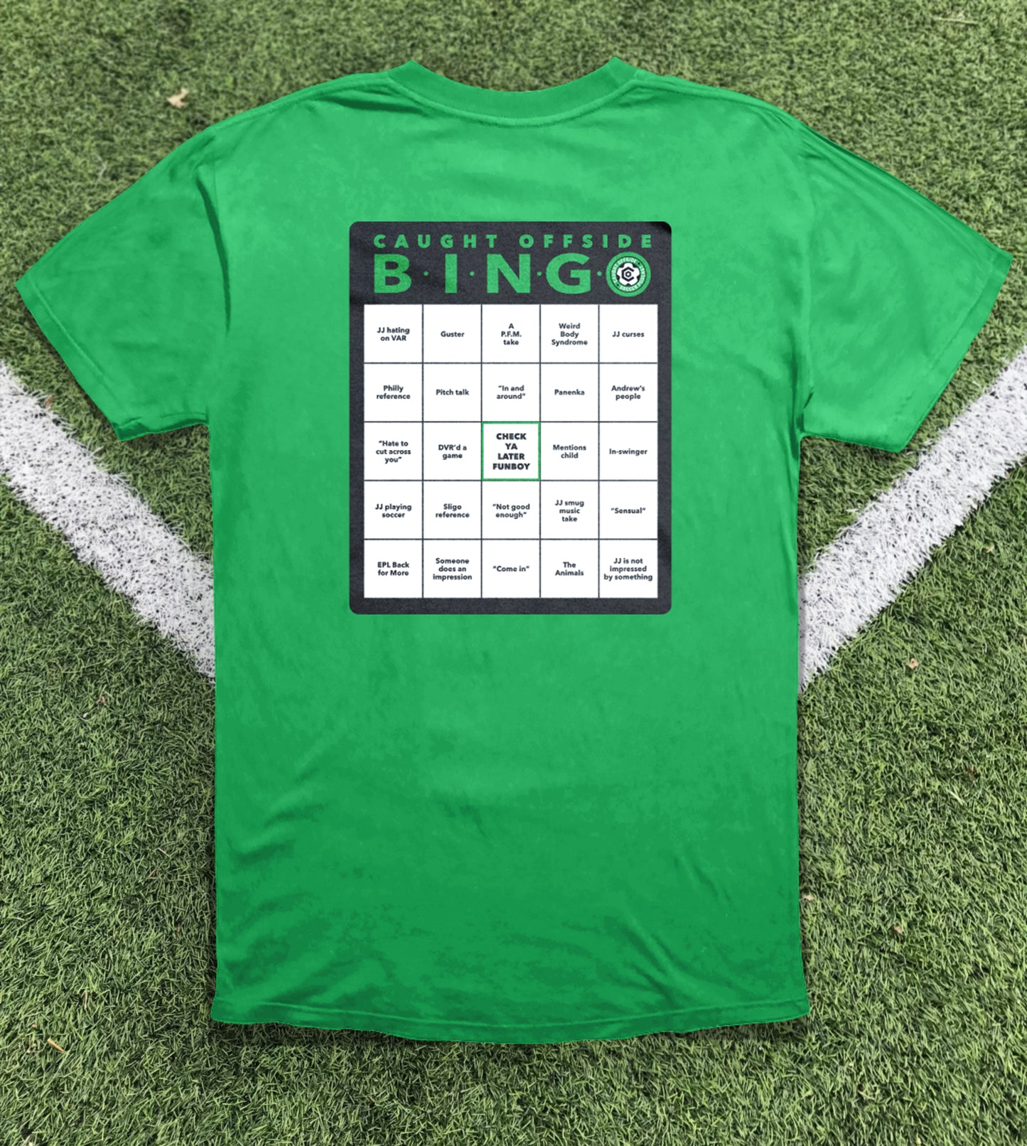 Caught Offside Bingo Shirts!