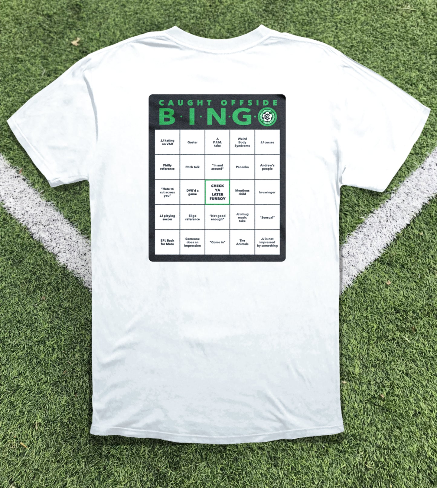 Caught Offside Bingo Shirts!