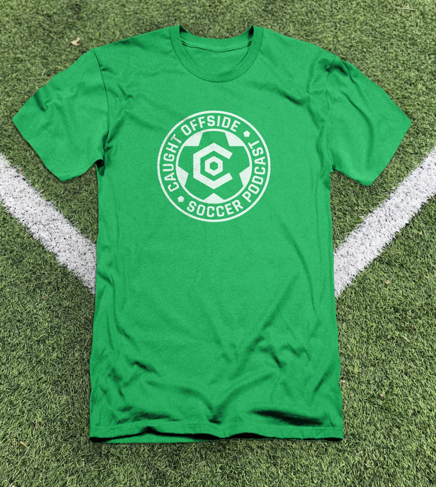 Kelly Green and White T-Shirt