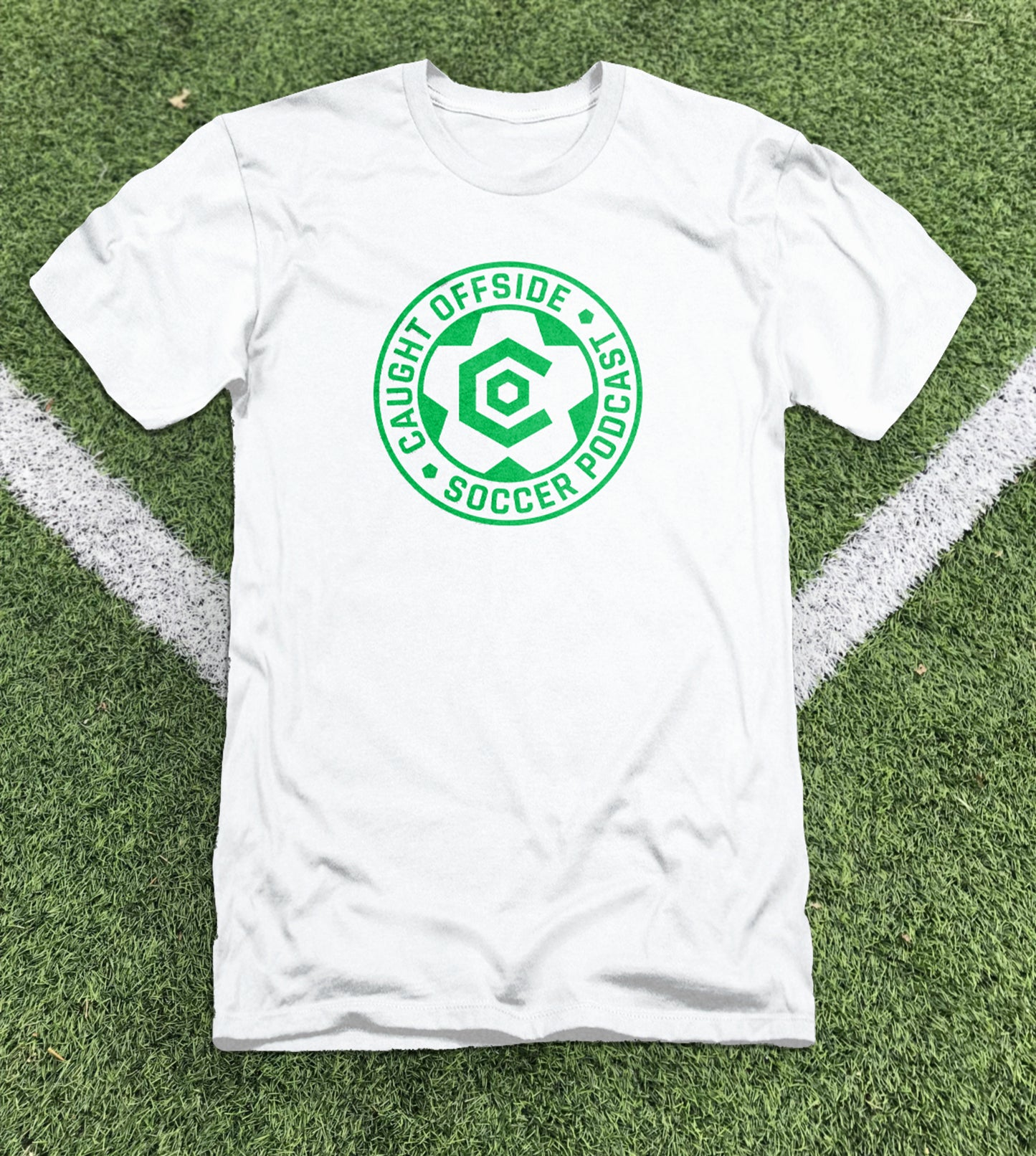 White with Green Logo
